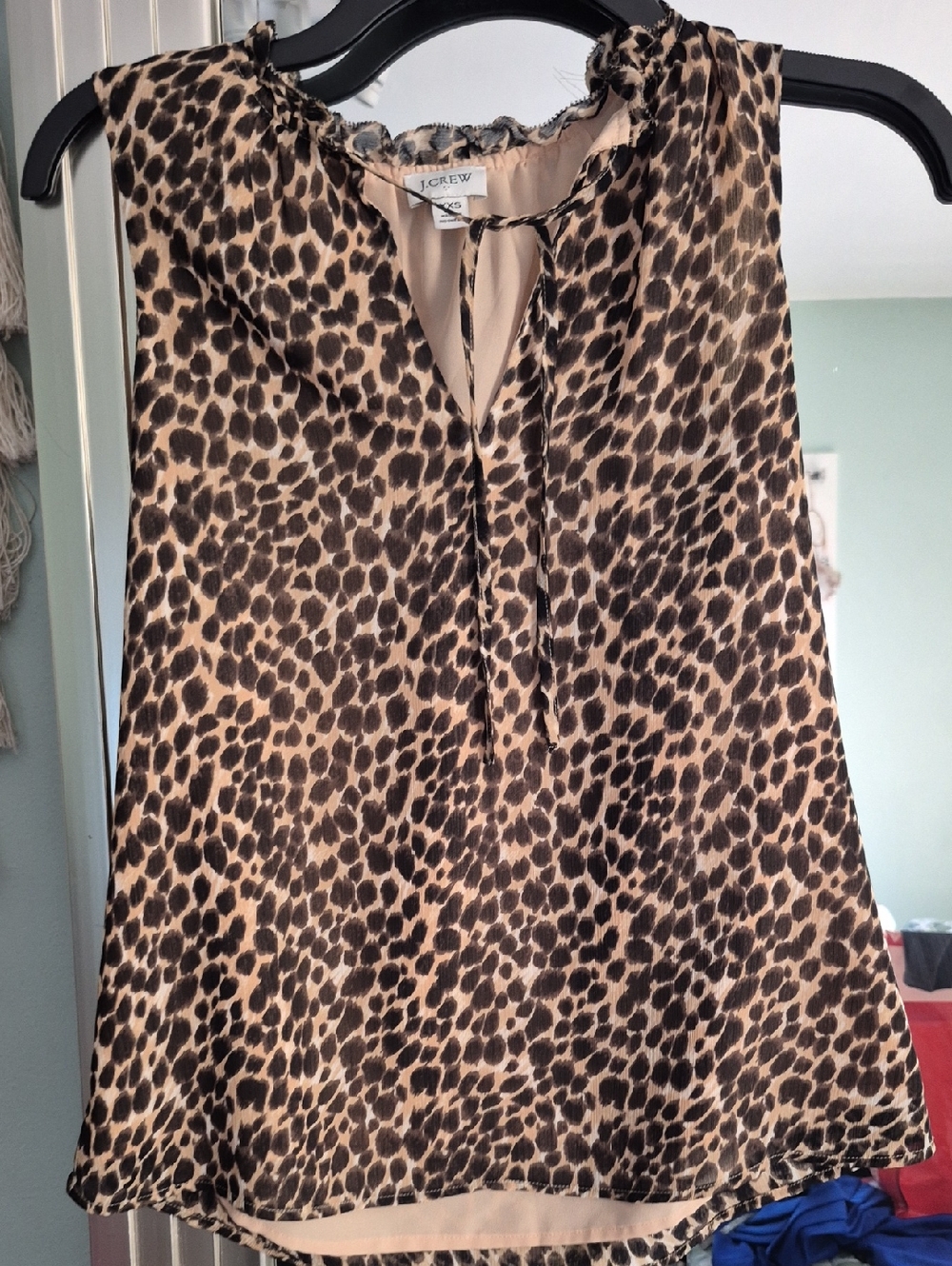 J. Crew Leopard Print Sleeveless Camisole in Tan and Black